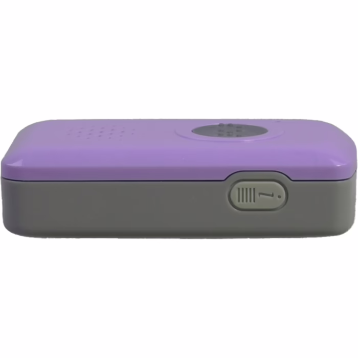 Das Mobile Lite R23 seitlich liegend in violett.